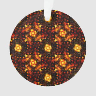 Gouden Moderne Boho Elegante Abstracte Kunstpatroo Ornament