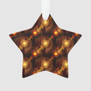 Gouden Moderne Boho Elegante Abstracte Kunstpatroo Ornament