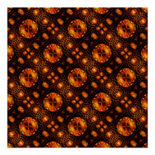 Gouden moderne boho elegante abstracte kunstpatroo perfect poster