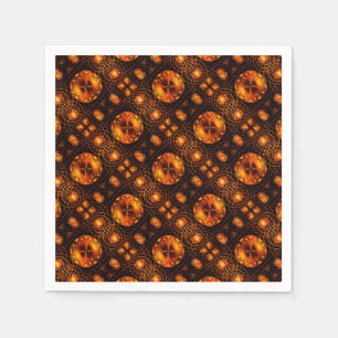 Gouden Moderne Boho Elegante Abstracte Kunstpatroo Servet