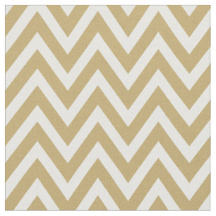Gouden moderne Chevron strepen Stof