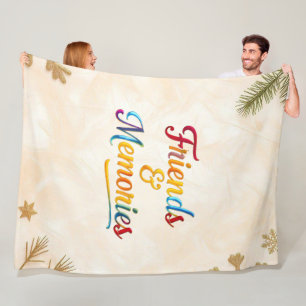 "Gouden Momenten van Vriendschap" Fleece Deken