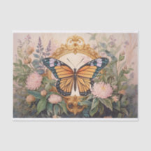 Gouden Monarch Wildflower Medaillon, prachtig