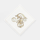 gouden monogram A Servet (Hoek)