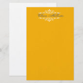 Gouden monogram briefpapier (Voorkant / Achterkant)