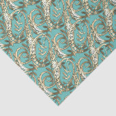 Gouden Monogram G-Weefseldocument Tissuepapier (Detail)