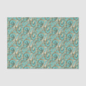 Gouden Monogram H-Weefseldocument Tissuepapier (Voorkant)