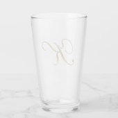 Gouden Monogram K Glas (Achterkant)