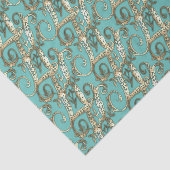 Gouden Monogram K-Weefseldocument Tissuepapier (Detail)