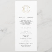 Gouden Monogram Maan hemelhuwelijksprogramma Programma (Voorkant)