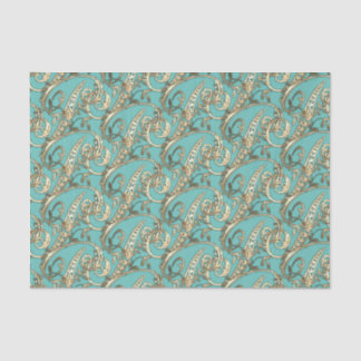 Gouden Monogram P-Weefseldocument Tissuepapier