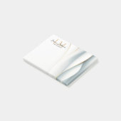 Gouden Monogram Schrift Naam Professioneel Post-it® Notes (Schuin)
