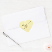 Gouden Monogram W Envelop Seal Label Sticker (Envelop)