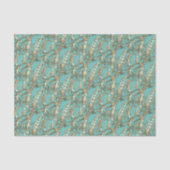 Gouden Monogram Y-Weefseldocument Tissuepapier (Voorkant)