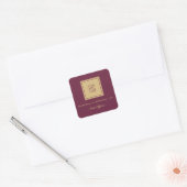 Gouden Monogram Zakelijke Stickers (Envelop)