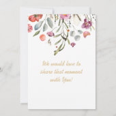 Gouden MONOGRAMM letters TROUWEN PERSOONLIJK Kaart (Achterkant)