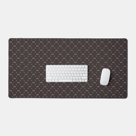 Gouden Motorfiets Bureaumat (Keyboard & Muis)