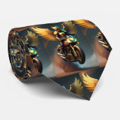 Gouden Motorfiets Motorcross Sport Stropdas (Opgerold)