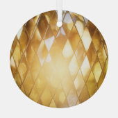 Gouden mozaïek: glanzend glaseffect. glas ornament (Achterkant)