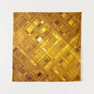 Gouden mozaïek: luxe gouden achtergrond wandkleed