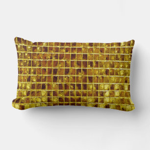Gouden mozaïek Tegels Elegant Modern Luxury Kussen