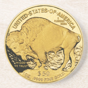 Gouden munt Onderzetter