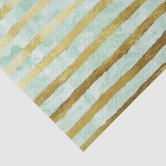 Gouden munt Waterverf strepen Tissuepapier (Detail)