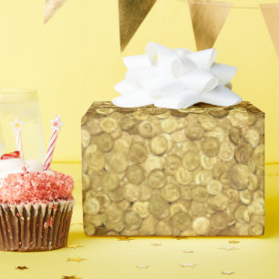 Gouden munten cadeaupapier