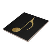 gouden muzieknoot tegeltje (Zijkant)