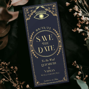 Gouden Mystieke Tarot Kaart Save the Date