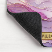 Gouden naam Abstract Modern Paarse Roze Chic Spark Muismat (Hoek)