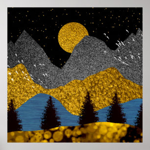 Gouden Nacht Poster