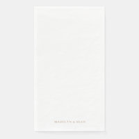 Gouden namen Eenvoudige & Elegante Witte Huwelijk