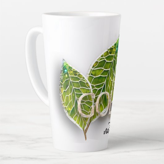 Gouden Natuur: Smaragd - Latte Mok (Linkerhoek)