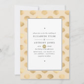 Gouden nautische bruiloft kaart (Voorkant)