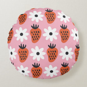 Gouden neon, abstracte kleurrijke lichten. rond kussen