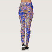 gouden nevel sterren kosmisch zwiekblauw leggings (Achterkant)