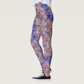 gouden nevel sterren kosmisch zwiekblauw leggings (Links)
