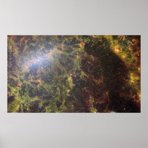 Gouden NGC 5068   JWST Poster
