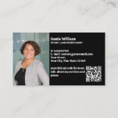 Gouden notaris openbare lening ondertekenen foto Q Visitekaartje (Achterkant)