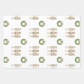 Gouden Notenkraker Kerstmis Inpakpapier Vel (Voorkant)