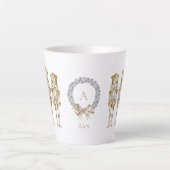 Gouden Notenkraker Kerstmis Latte Mok (Voorkant)