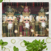 Gouden Notenkrakers Kerstmis Theedoek (Gevouwen)