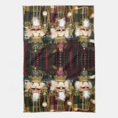 Gouden Notenkrakers Kerstmis Theedoek (Verticaal)