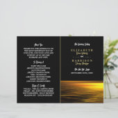 Gouden Oceaan, Elegant Strand Huwelijksprogramma (Staand voorkant)