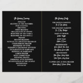 Gouden Oceaan, Elegant Strand Huwelijksprogramma (Achterkant)