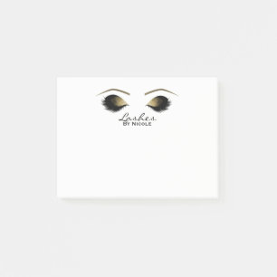 Gouden Ogen Make-up Wimpers Wenkbrauwen Gepersonal Post-it® Notes