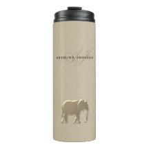 Gouden Olifant Thermokop voor Haar
