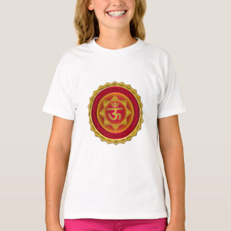 Gouden Om Mandala Hindoeïstische Spirituele Sticke T-shirt
