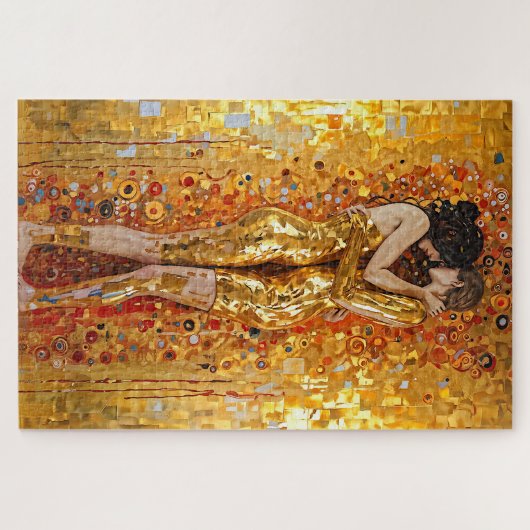 "Gouden omhelzing" Kostbaar en onverwoestbaar Legpuzzel (Horizontaal)